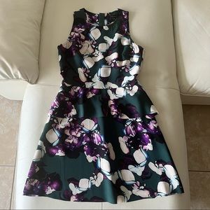 BANANA REPUBLIC- midi dress floral sleeveless petite 6